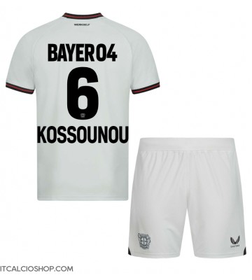 Bayer Leverkusen Odilon Kossounou #6 Seconda Maglia Bambino 2023-24 Manica Corta (+ Pantaloni corti)